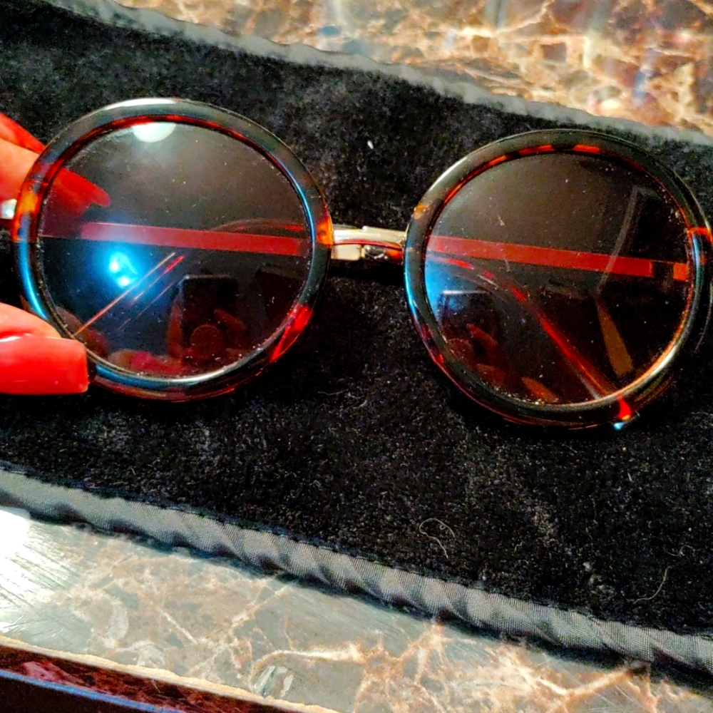 H&M brown round sunglasses